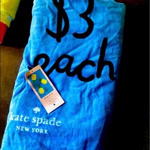Kate Spade jumbo beach towel NWT